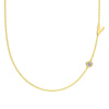 Silver 925 Necklace Geometric Letter Shape Electroplated Women's Clavicle Chain Jewelry