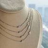 Silver 925 Necklace Geometric Letter Shape Electroplated Women's Clavicle Chain Jewelry