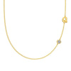 Silver 925 Necklace Geometric Letter Shape Electroplated Women's Clavicle Chain Jewelry
