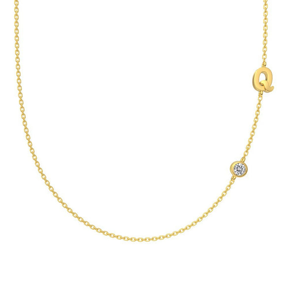 Silver 925 Necklace Geometric Letter Shape Electroplated Women's Clavicle Chain Jewelry