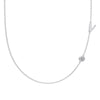 Silver 925 Necklace Geometric Letter Shape Electroplated Women's Clavicle Chain Jewelry