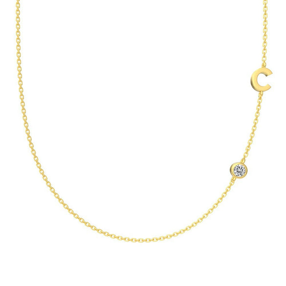 Silver 925 Necklace Geometric Letter Shape Electroplated Women's Clavicle Chain Jewelry