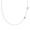 Silver 925 Necklace Geometric Letter Shape Electroplated Women's Clavicle Chain Jewelry