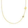 Silver 925 Necklace Geometric Letter Shape Electroplated Women's Clavicle Chain Jewelry