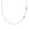 Silver 925 Necklace Geometric Letter Shape Electroplated Women's Clavicle Chain Jewelry