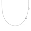 Silver 925 Necklace Geometric Letter Shape Electroplated Women's Clavicle Chain Jewelry