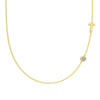 Silver 925 Necklace Geometric Letter Shape Electroplated Women's Clavicle Chain Jewelry