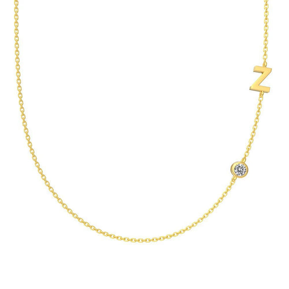 Silver 925 Necklace Geometric Letter Shape Electroplated Women's Clavicle Chain Jewelry
