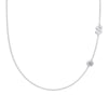Silver 925 Necklace Geometric Letter Shape Electroplated Women's Clavicle Chain Jewelry