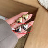 Silver Needle Metal Heart Plain Hoop Earrings Elegant Cold Style Electroplated For Women