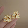 Silver Needle Zircon Pearl Earrings With Real Gold Plating Love Flower Tassel Heart Geometric Shape Fashion Style