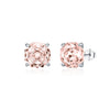 925 Silver Niche Romantic Rose Cut Flash Diamond Earrings With Flower Shape Set With Diamonds For Men And Women