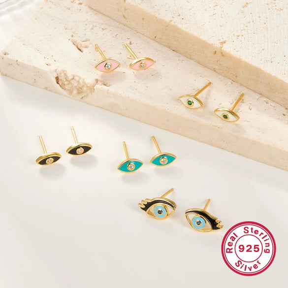 Silver Oildropping Geometric Women's Earrings