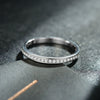 925 Silver Original Design Light Luxury Geometric Inlaid Zircon Stacked Ring For Women