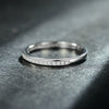 925 Silver Original Design Light Luxury Geometric Inlaid Zircon Stacked Ring For Women