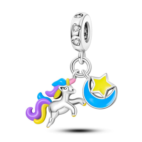 Silver Plated Beaded Accessories Animal Bracelet Necklace Pendant With Dripping Oil Design