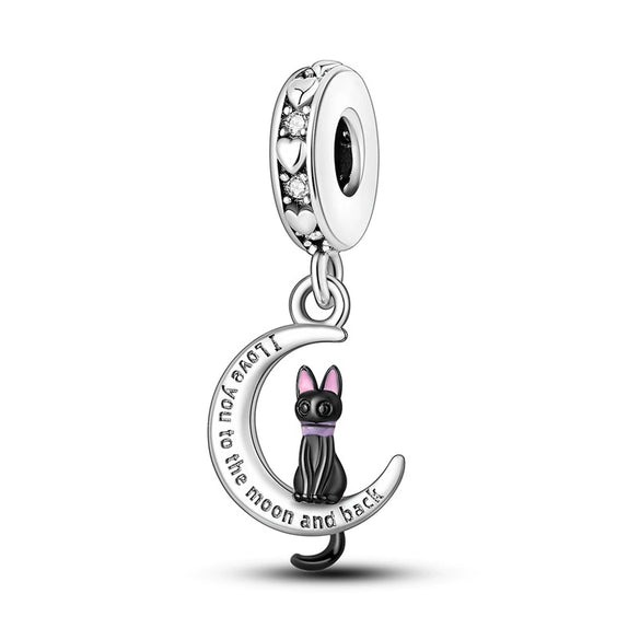 Silver Plated Beaded Accessories Animal Bracelet Necklace Pendant With Dripping Oil Design