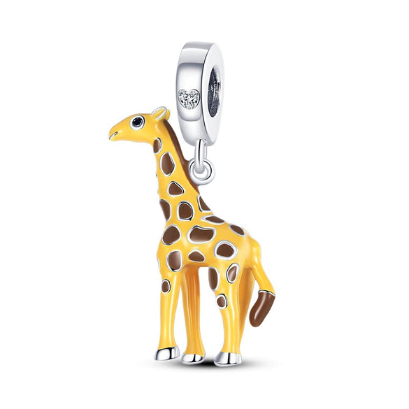 Silver Plated Beaded Accessories Animal Bracelet Necklace Pendant With Dripping Oil Design