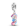 Silver Plated Beaded Accessories Animal Bracelet Necklace Pendant With Dripping Oil Design