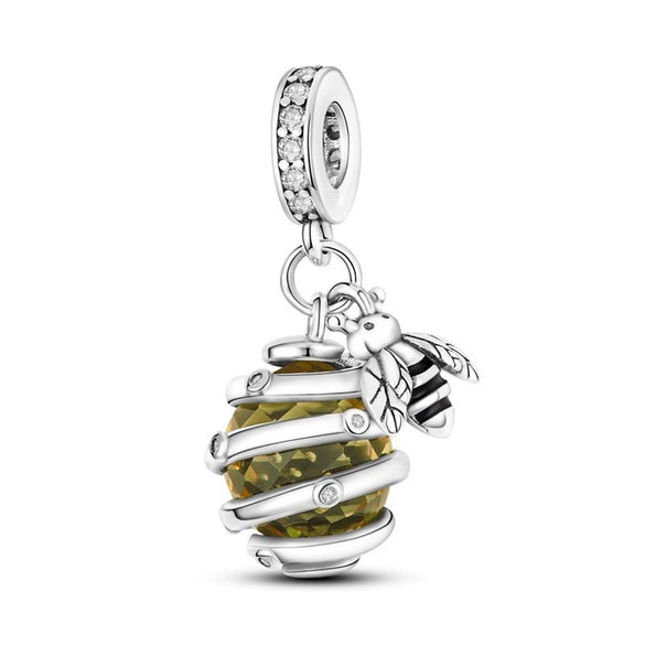 Silver Plated Beaded Accessories Animal Bracelet Necklace Pendant With Dripping Oil Design