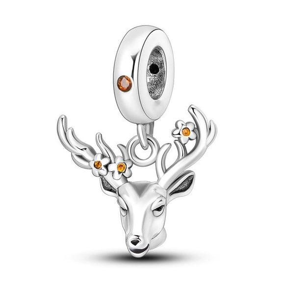 Silver Plated Beaded Accessories Animal Bracelet Necklace Pendant With Dripping Oil Design