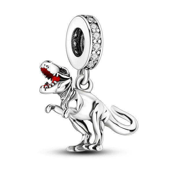 Silver Plated Beaded Accessories Animal Bracelet Necklace Pendant With Dripping Oil Design