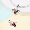Silver Plated Charm Beads Football Pendant Diy Jewelry Accessories