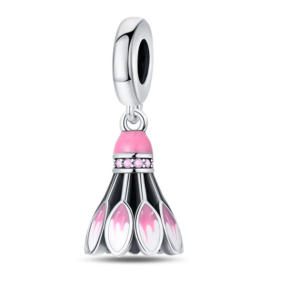 Silver Plated Charm Beads Football Pendant Diy Jewelry Accessories
