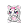 Silver Plated Copper Charm Pendant Beads Diy Accessories With Dripping Oil Style Oneeyed Monster Rabbit Koala Shapes