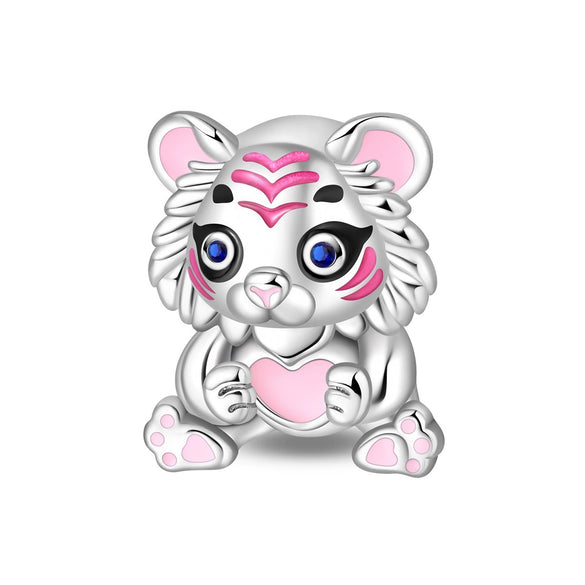 Silver Plated Copper Charm Pendant Beads Diy Accessories With Dripping Oil Style Oneeyed Monster Rabbit Koala Shapes