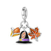 925 Silver Plated Diy Jewelry Accessories Bracelet With Maple Leaf And Owl Charm Beads And Dripping Oil Treatment