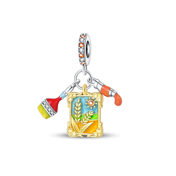 925 Silver Plated Diy Jewelry Accessories Bracelet With Maple Leaf And Owl Charm Beads And Dripping Oil Treatment