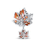925 Silver Plated Diy Jewelry Accessories Bracelet With Maple Leaf And Owl Charm Beads And Dripping Oil Treatment