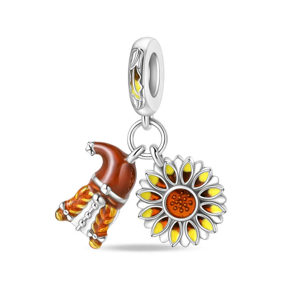 925 Silver Plated Diy Jewelry Accessories Bracelet With Maple Leaf And Owl Charm Beads And Dripping Oil Treatment
