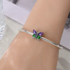 Silver Plated Diy Jewelry Beaded Accessories Bracelet With Cute Pet Rabbit Bear Pendant And Dripping Oil Design