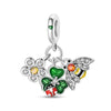 Silver Plated Diy Jewelry Beaded Accessories Bracelet With Cute Pet Rabbit Bear Pendant And Dripping Oil Design