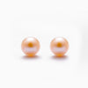 Silver Plated Freshwater Pearl Stud Earrings With Mini Shell Beads Natural Style