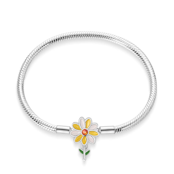 Silver Plated Life Tree Chrysanthemum Bow Bracelet Diy Jewelry Pendant Beads Accessories