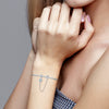 925 Silver Plated Luminous Safety Chain Bracelet With Dripping Oil Design