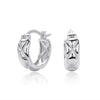 Silver 925 Rhombus Design Electroplated Women's Earrings