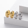 Silver 925 Rhombus Design Electroplated Women's Earrings