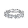 Silver Ring Geometric Light Luxury Electroplating Oval For Women