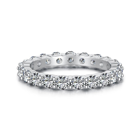 Silver Ring Geometric Light Luxury Electroplating Oval For Women