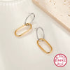 Silver Ring Retro Geometric Two Color Electroplated Women's Wholesale
