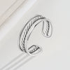 Silver Ring S925 Sterling Silver Geometric Retro Style For Women
