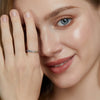 Silver 925 Ring With Nano Color Zirconium Pendant And Geometric Design