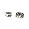 Silver Ring Women's Retro Trendy Simple Fashion Light Luxury