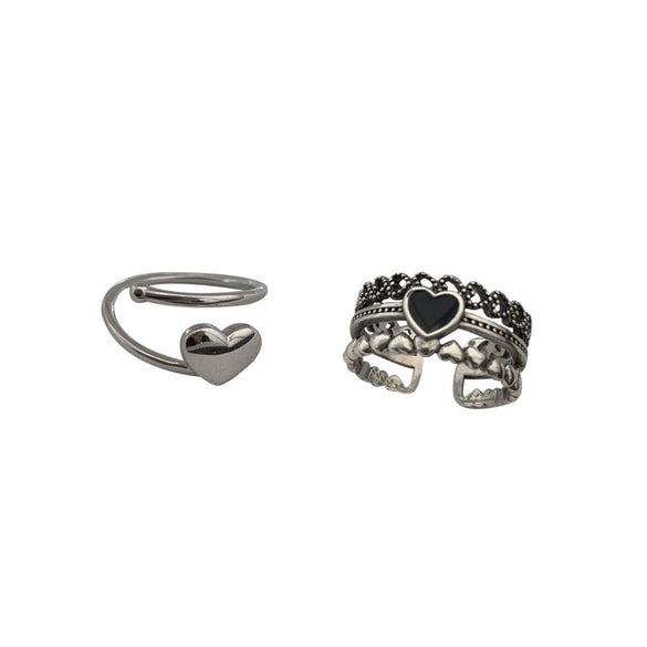 Silver Ring Women's Retro Trendy Simple Fashion Light Luxury