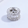 Silver Round Bead Diy Bracelet And Necklace Material With Gear And Petal Shapes