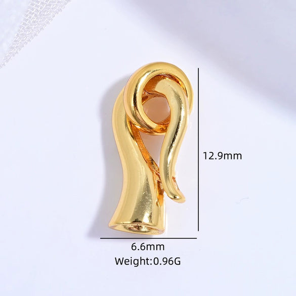 925 Silver Round Crescent Horseshoe Connecting Buckle Diy Handmade Zirconia Beaded Bracelet Necklace Universal Spring Buckle
